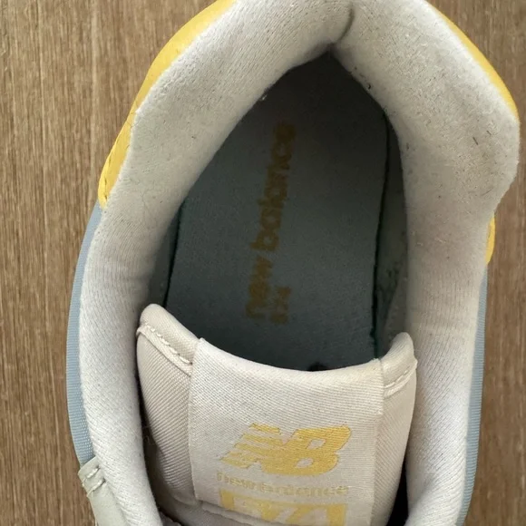 New Balance 574 Blue yellow Size 10 - Picture 3 of 4